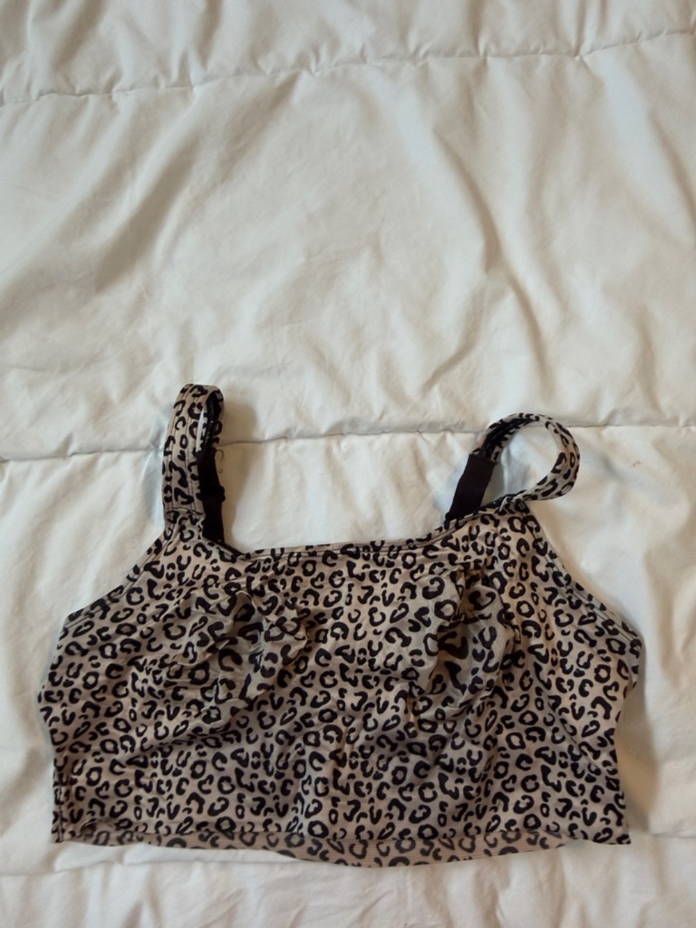 Ruby Ribbon Beige and Black Leopard Print Bralette